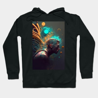 Swimming abstract art Hoodie